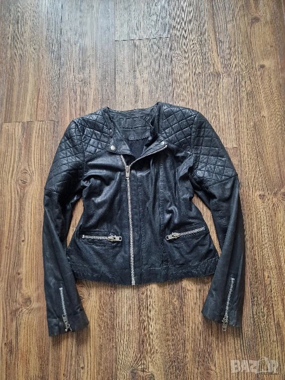 Страхотно дамско кожено яке MDK размер 38 , естествена кожа,, снимка 1