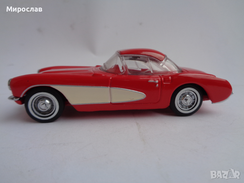 1:43 MATCHBOX CHEVROLET CORVETTE 1956 КОЛИЧКА ИГРАЧКА МОДЕЛ , снимка 1