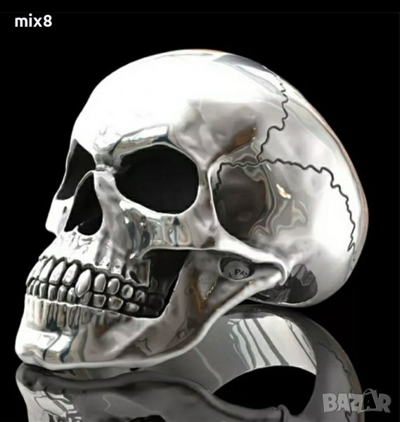 Пръстен череп, снимка 1