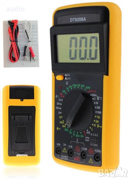 Професионален комбиниран електроизмерителен уред МУЛТИЦЕТ DT9208A , снимка 1