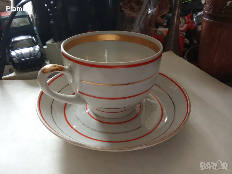 Стари съветски порцеланови чаши за чай , снимка 1