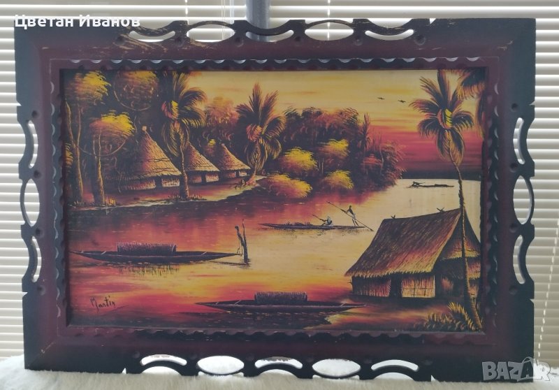 Рисувана картина с размери 100/70, снимка 1