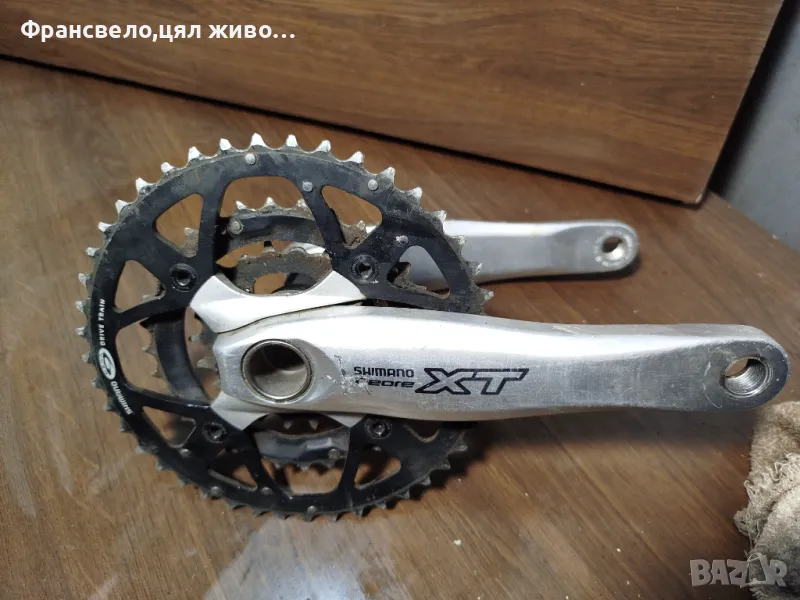Курбел със средно движение за велосипед колело Shimano deore xt fc m 760, снимка 1