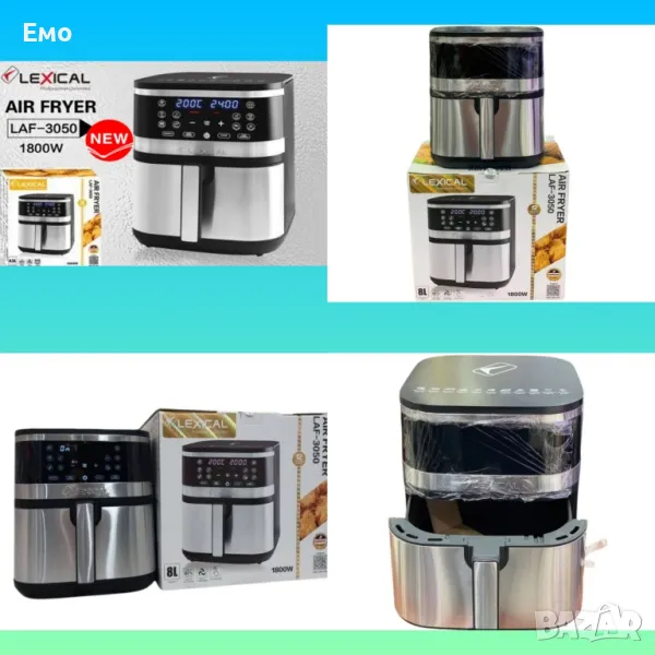 Въздушен фритюрник - AirFryer, 1800W, 8L - Гаранция 24 месеца , снимка 1