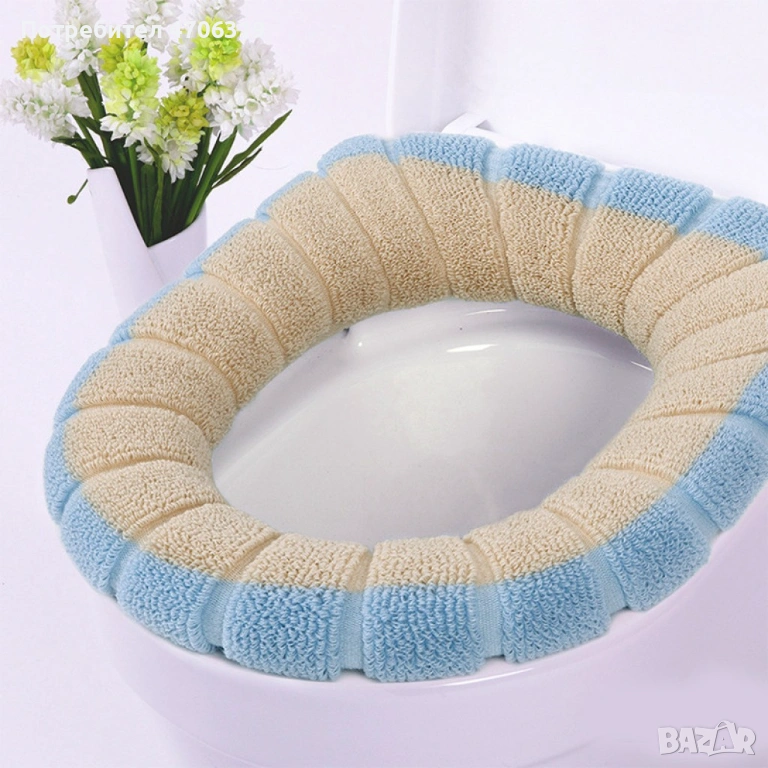 Универсален калъф за капак на тоалетна чиния .Цвета е според наличноста на склада ., снимка 1