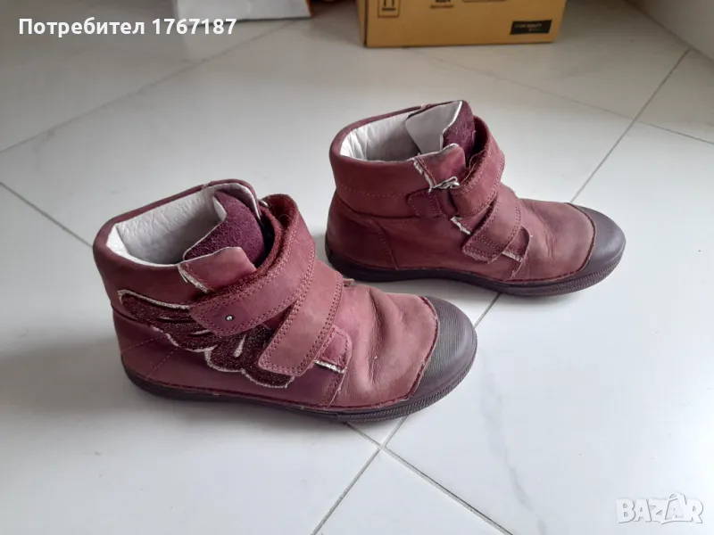 Велурени детски боти 30 размер естествена кожа, снимка 1