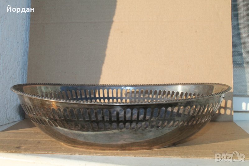 Посребрена фруктиера , снимка 1