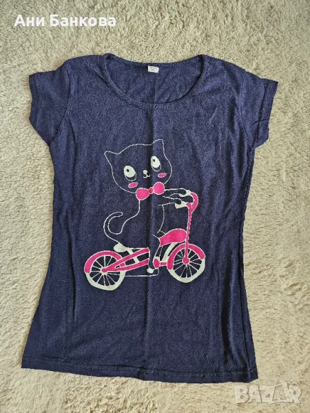 Тениска с щампа, С, нова, снимка 1