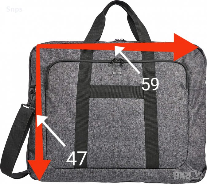 Градска чанта за облекло, побира до два костюма или рокли, аксесоари и др., снимка 1