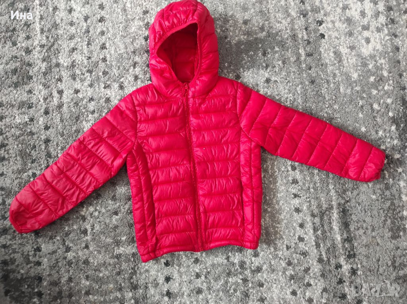 Червено преходно яке р-р 134/140 см., снимка 1