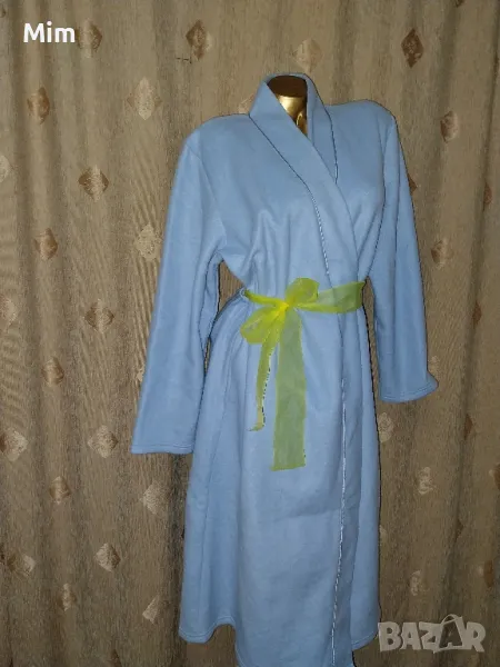 L/2XL Халат от светло син мек полар @, снимка 1