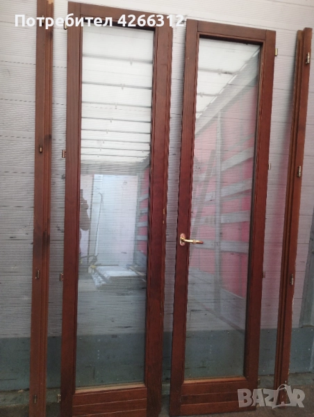 Италианска дървена двойна портала врата., снимка 1