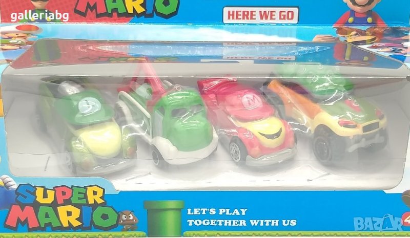 4 бр. колички на Супер Марио (Super Mario), снимка 1