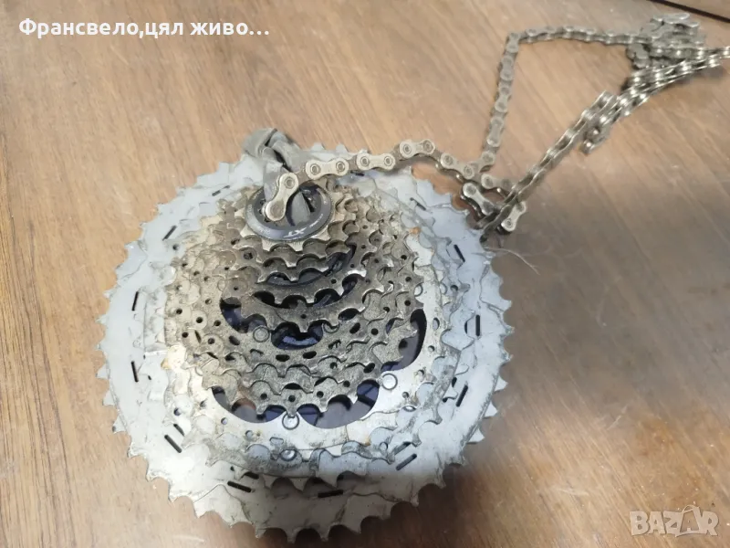 Венец касета 11 скорости и нейната верига за велосипед колело Shimano deore xt vs m 8000, снимка 1