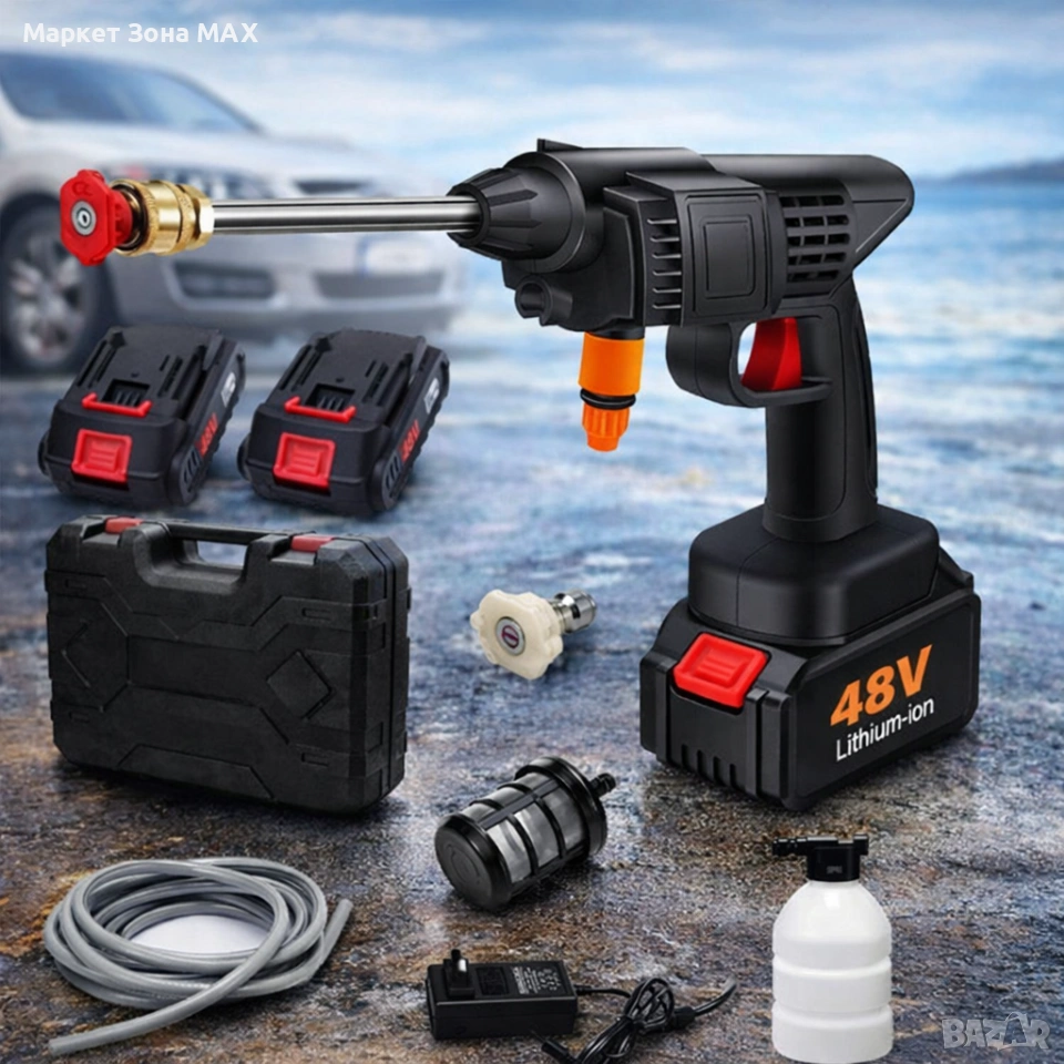 Мощна Акумулаторна водоструйка с 2 батерии по 48V, снимка 1