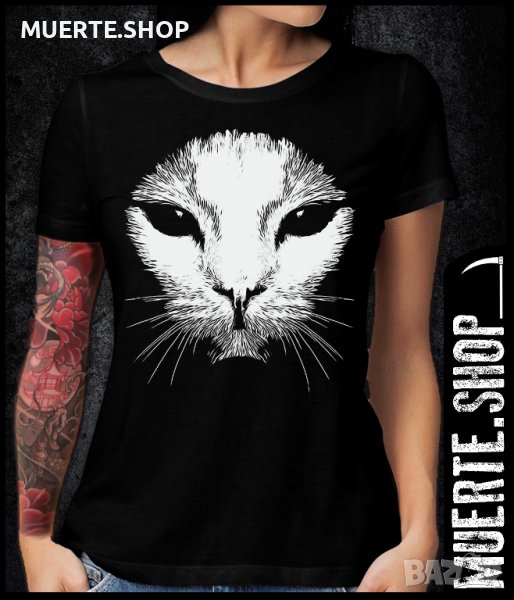 Дамска тениска с щампа ALIEN CAT, снимка 1