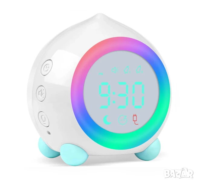Смарт будилник за деца 2000mAh, RGB LED светлина с функция за обучение на сън, снимка 1