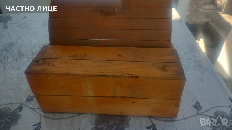 Дървена кутия за хляб, снимка 1