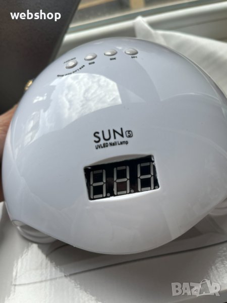 Елегантна и компактна UV LED лампа за нокти SUN5 с висока мощност-48W, снимка 1