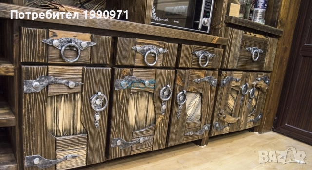 Кухя по индивидуален проект. Масив - орех, елша, бреза, череша, акация, смърч, чинар, бряст, дъб.