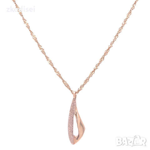 Златнo колие 3,43гр. 54,0см. 14кр. проба:585 модел:34243-6, снимка 1