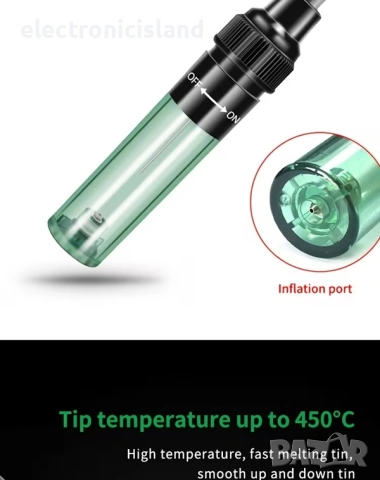 Газов преносим поялник с пропан бутан и регулируема температура, инструмент за заваряване, снимка 8 - Поялници и запояване - 52405717