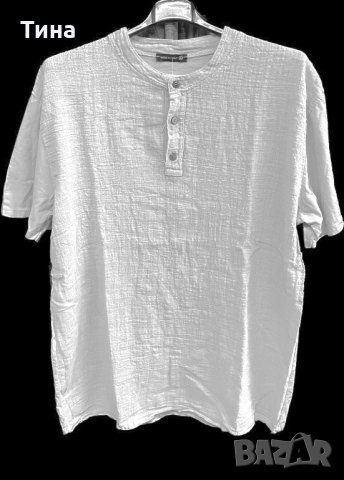 Големи ленени тениски, снимка 3 - Тениски - 41492670
