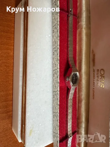 Продавам механичен дамски ,часовник Oris в много добро състояни работещ перфектно страхотен дамски, снимка 3 - Дамски - 55769754