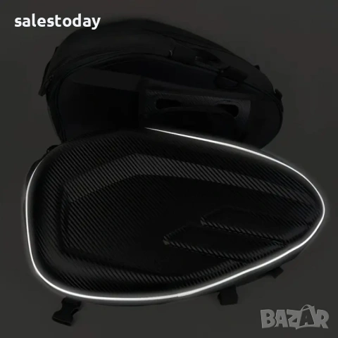 Мото Дисаги Carbon Look – Водоустойчиви и Разтегателни, 36L - 58L (за двете чанти), снимка 5 - Аксесоари и консумативи - 53823232