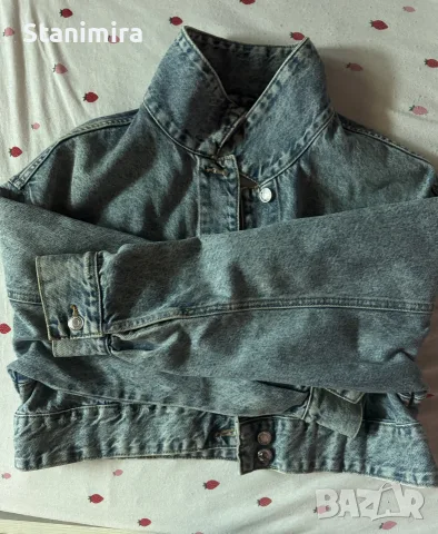 Дънково яке Bershka denim, снимка 2 - Якета - 56038866