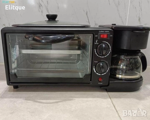 Многофункционална кухненска печка 3в1 – Тостер, Фурна и Кафемашина