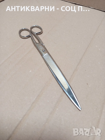 Стара Немска Кожарска Ножица STAHL GESCHMIEDET. , снимка 3 - Антикварни и старинни предмети - 52794857