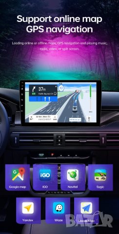10" 2-DIN 1280x720 QLED универсална мултимедия с Android 12, RDS, 2GB/32GB, CarPlay AndroidAuto , снимка 7 - Аксесоари и консумативи - 42642482
