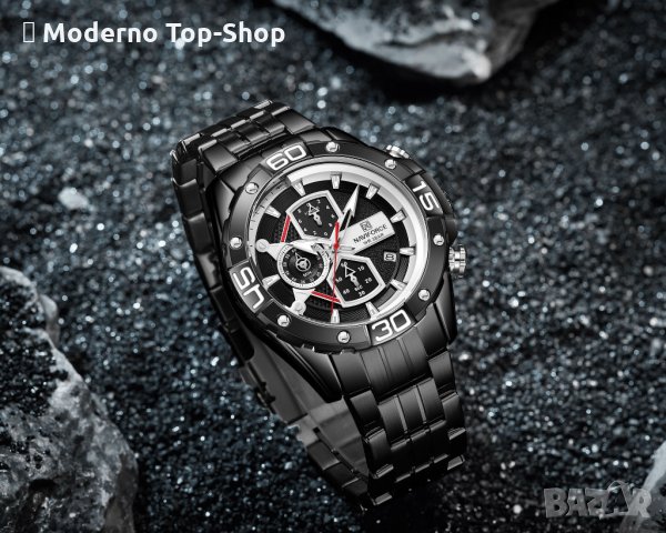 Мъжки часовник Naviforce Хронограф NF 8018 BBB., снимка 10 - Мъжки - 34769874