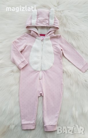 Ватиран гащеризон зайче 12-18 месеца, снимка 7 - Бебешки гащеризони - 38943300