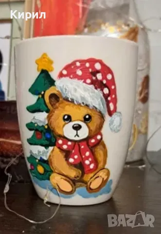 Рисувани ръчно стъклени чаши,чинии,свещници