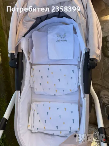 Продавам бебешка комбинирана количка Adbor Nemo 3в1 , снимка 10 - Детски колички - 49820378