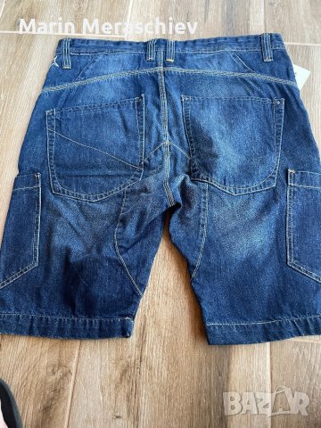 Мъжки дънкови къси панталони, снимка 2 - Дънки - 41527531