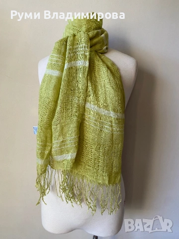 Шал с лен/ различни видове, снимка 16 - Шалове - 45423454