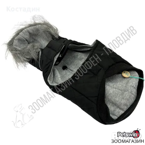 Яке за Куче/Коте - с Качулка - 7 размера - Lane - Черна разцветка - Freedog, снимка 2 - За кучета - 47941619