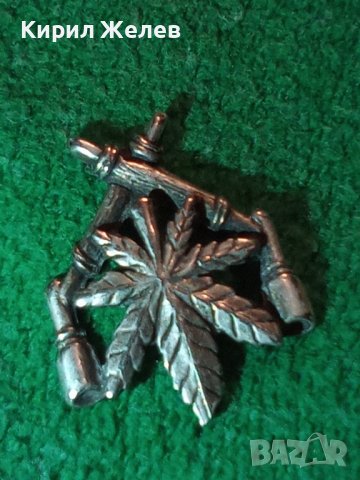 СРЕБЪРНО ЛИСТО УКРАШЕНИЕ БИЖУ АПЛИКАЦИЯ ВИСУЛКА 3474, снимка 3 - Колиета, медальони, синджири - 30305519