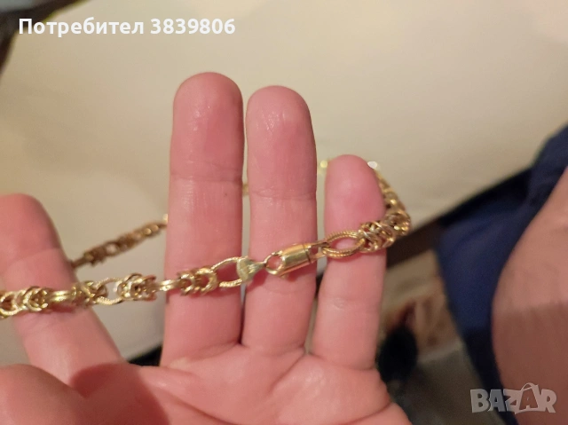 златен ланец.....21,44 грама, снимка 3 - Колиета, медальони, синджири - 53662201