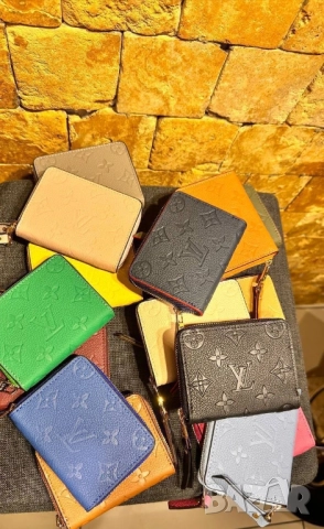 портмонета от естествена кожа в кутия louis vuitton , снимка 4 - Портфейли, портмонета - 52023017
