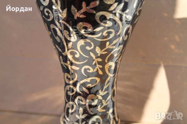 Ваза стъкло и бронз , снимка 6 - Антикварни и старинни предмети - 41715549