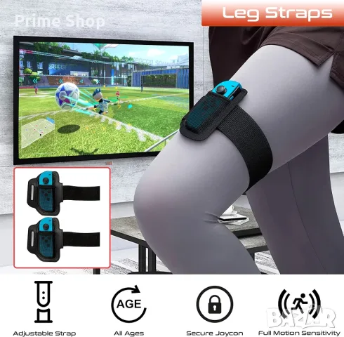 Комплект спортни аксесоари за Joy-Con за Nintendo Switch и OLED от Orzly, снимка 7 - Аксесоари - 56144088