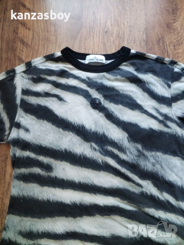 Stone Island Zebra Printed T Shirt - страхотна мъжка тениска С, снимка 4 - Тениски - 53802052