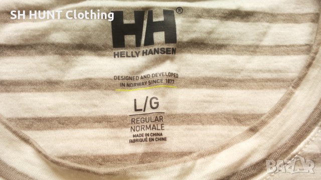 HELLY HANSEN Women's Graphic T-Shirt  87% Merino Wool 13% Polyamide размер L дамска тениска - 423, снимка 7 - Тениски - 41441327