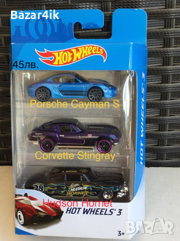 Hot Wheels 6бр. 3-ки неотваряни, снимка 3 - Колекции - 44927332