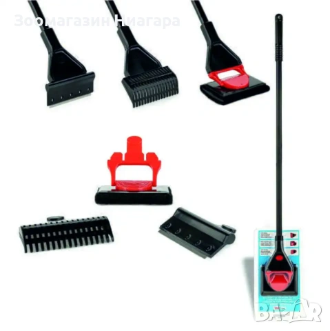 Четка за почистване на аквариуми 3в1