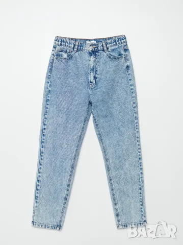 Светлосини дънки от класически деним 100% памук, снимка 4 - Дънки - 49598479